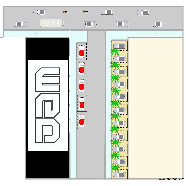 parking projet V4. Plan de 0 pièce et 0 m2