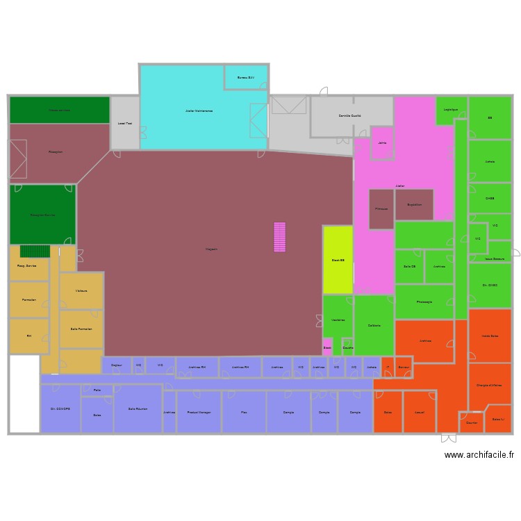 Repartition 5S. Plan de 0 pièce et 0 m2