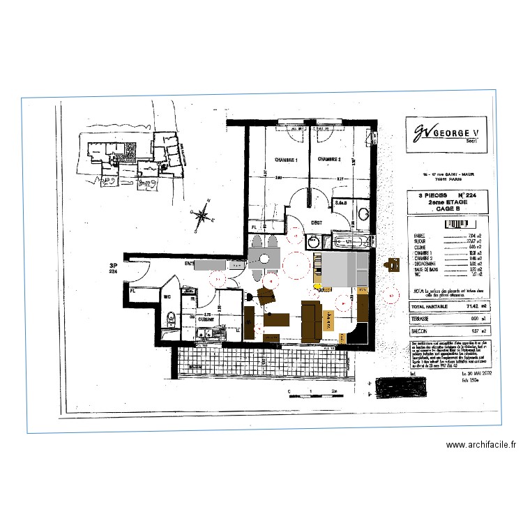 Aménagement salon. Plan de 0 pièce et 0 m2