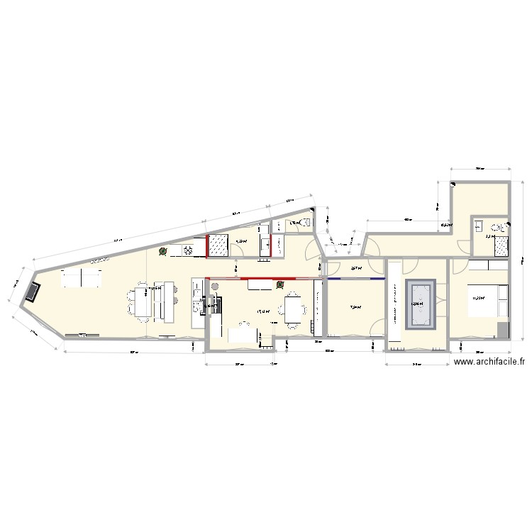 LR116D - FOR DAVID. Plan de 11 pièces et 114 m2