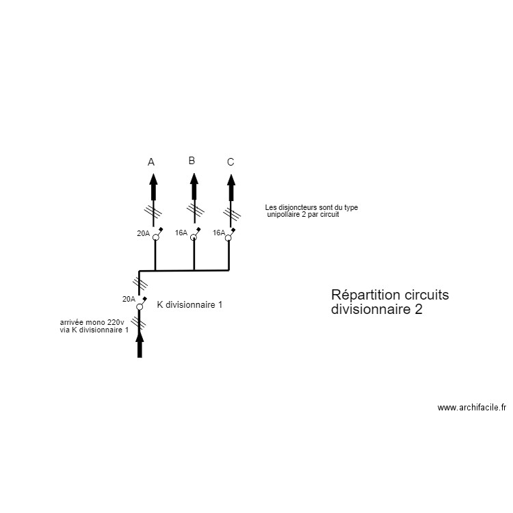 divisionnaire 2. Plan de 0 pièce et 0 m2