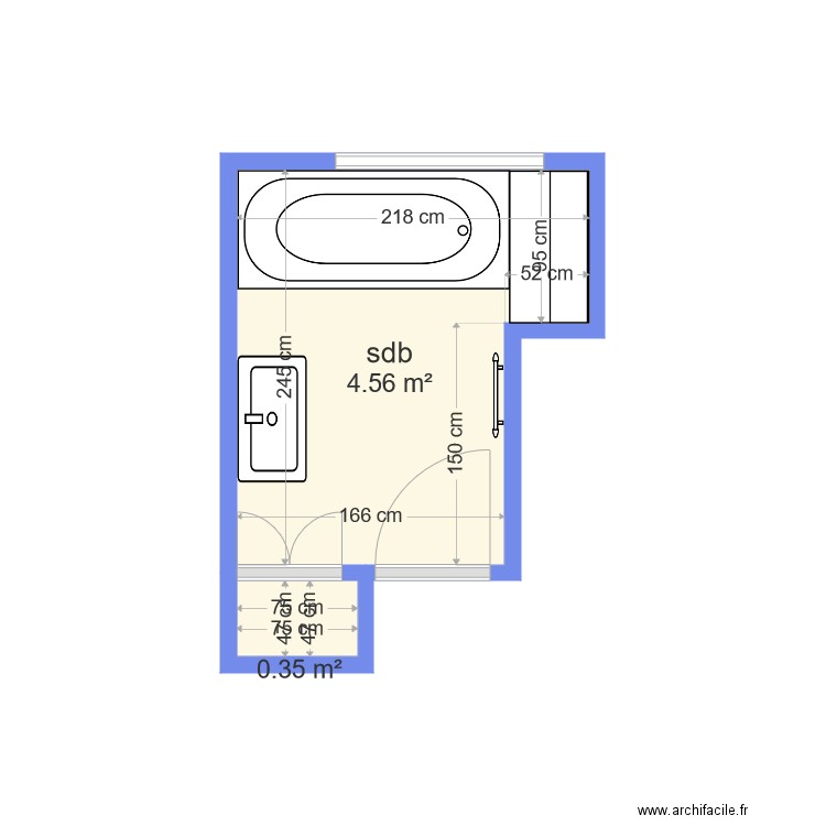 CHERFI PROJET SDB RDC. Plan de 0 pièce et 0 m2