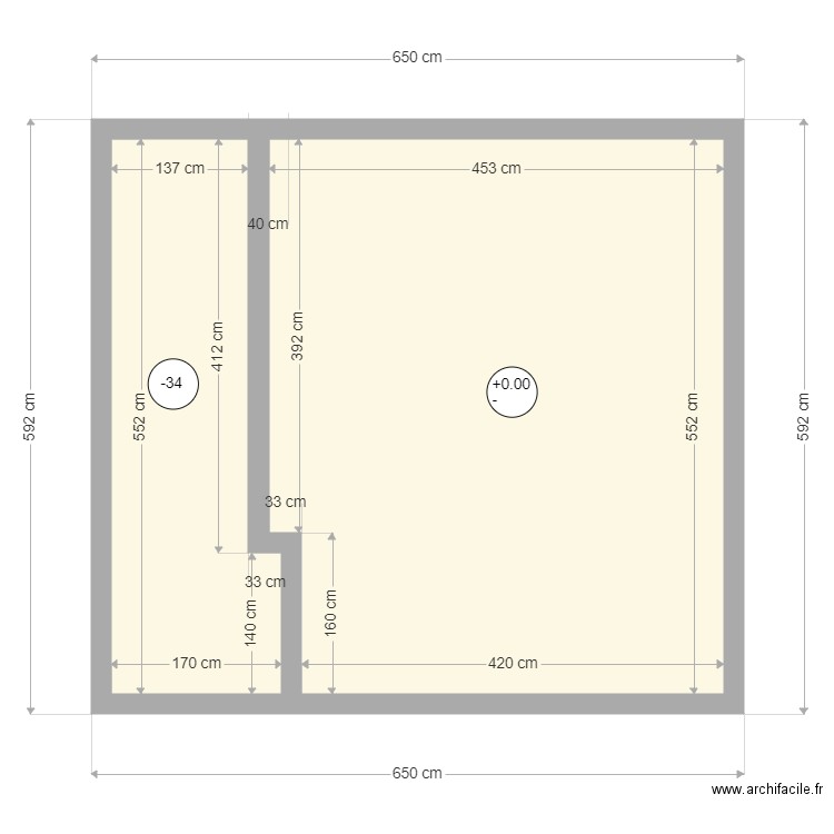 perrier. Plan de 0 pièce et 0 m2