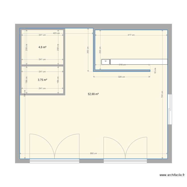 debut VH. Plan de 0 pièce et 0 m2