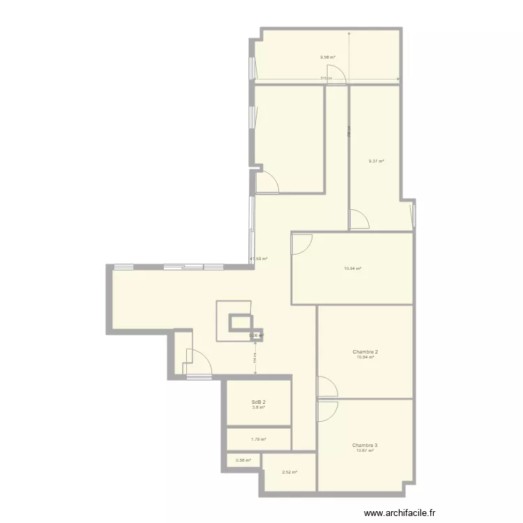 Evry 6 VF. Plan de 