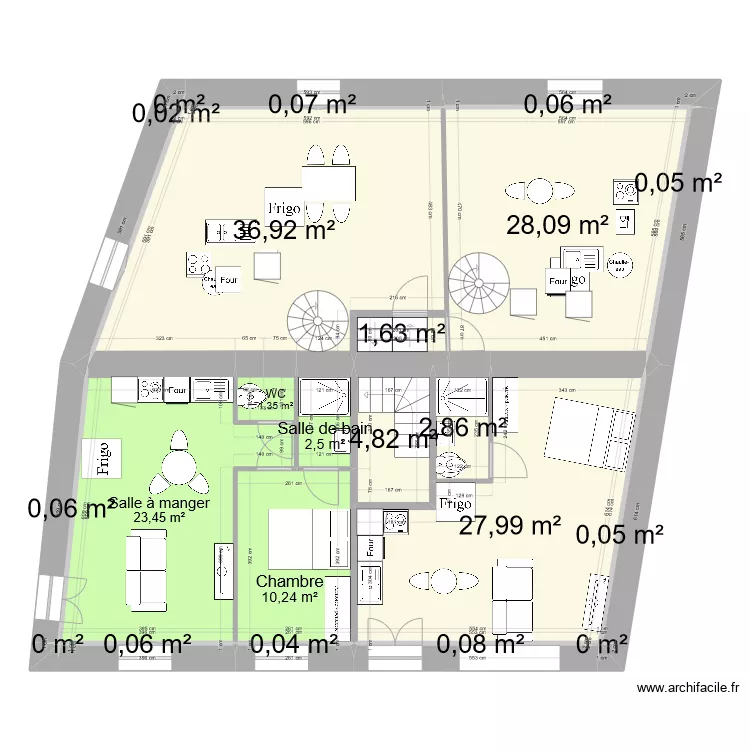Montfort sur Meu - Projet. Plan de 