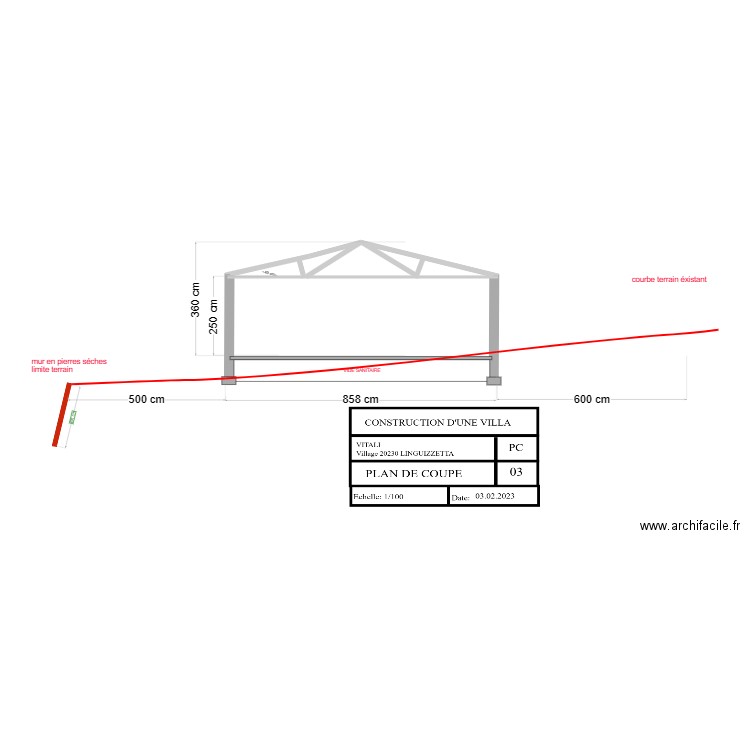 plan de coupe fred 2023 FEVRIER. Plan de 0 pièce et 0 m2