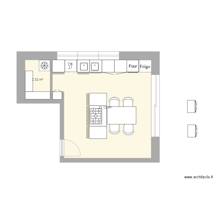 cuisinefinale test. Plan de 0 pièce et 0 m2