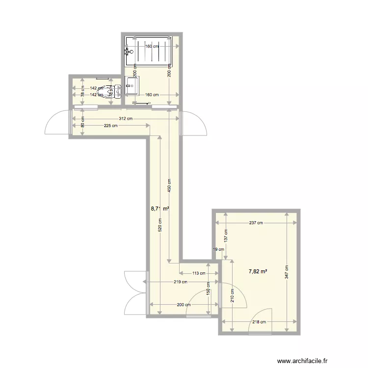 Appartement Epinay 91. Plan de 