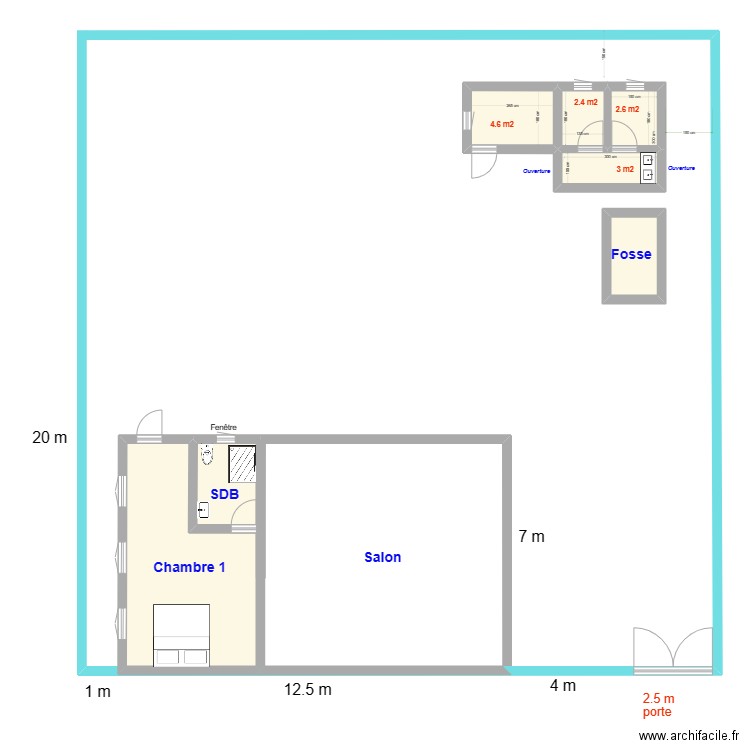 plan ancien. Plan de 0 pièce et 0 m2