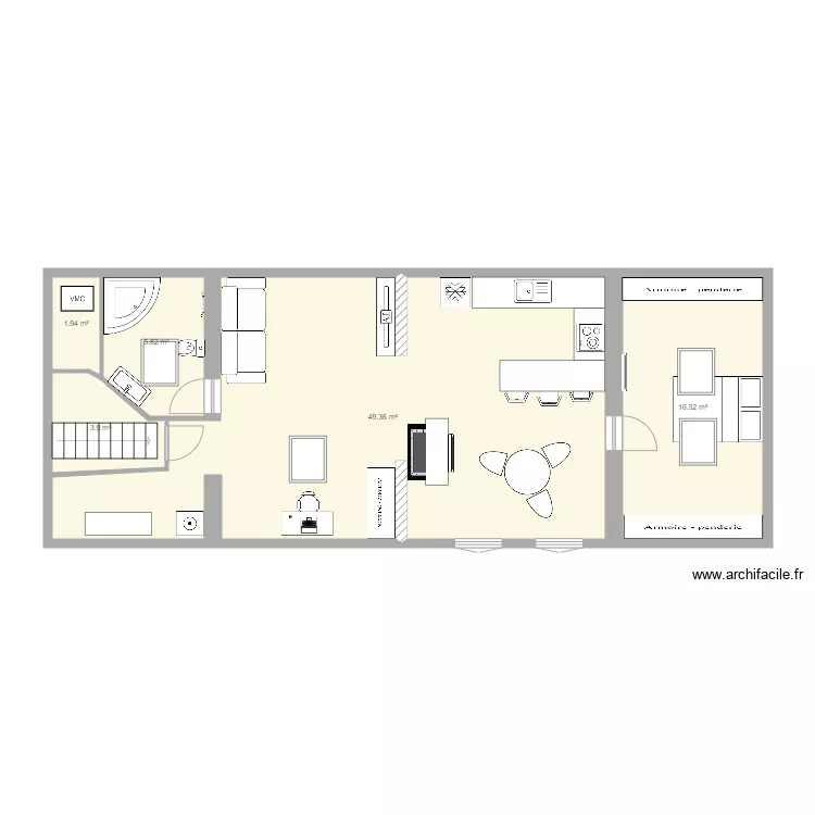 AIGUILHE combles 12 12 18. Plan de 