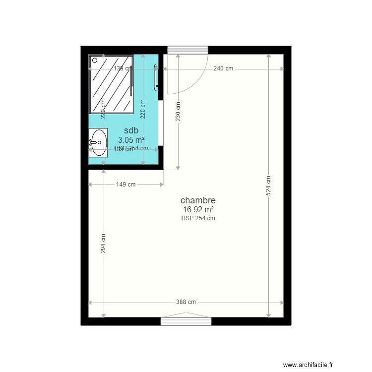 chambre ami dupuis. Plan de 0 pièce et 0 m2