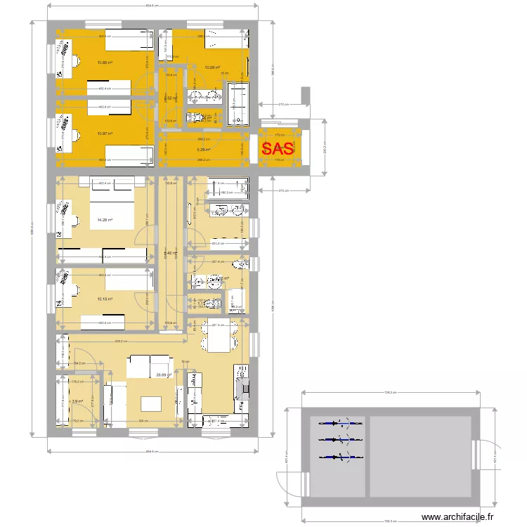 seulement annexe et appart 2 ch. Plan de seulement annexe et appart 2 ch. Plan de