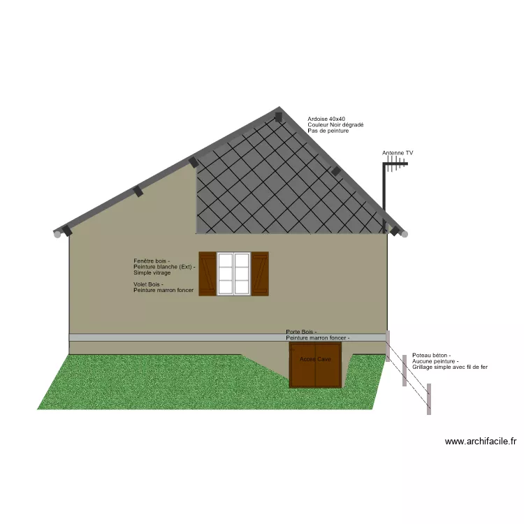 PLAN FACADE - AVANT TX - 6. Plan de 