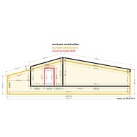 vue côté en surprojection