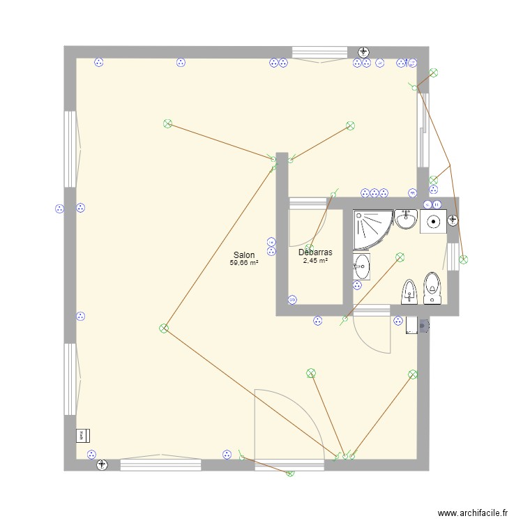 ELECTRICITE PLAN. Plan de 0 pièce et 0 m2