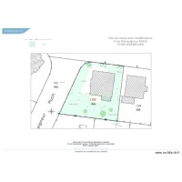 Plan de masse cadastre après modifications