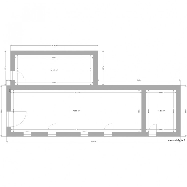 plan de masse exixtant offrethun. Plan de 0 pièce et 0 m2