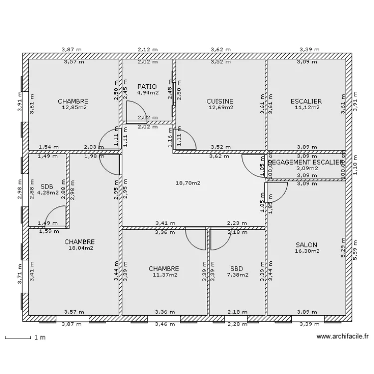 BERGAM 2 1ère étage. Plan de BERGAM 2 1ère étage. Plan de