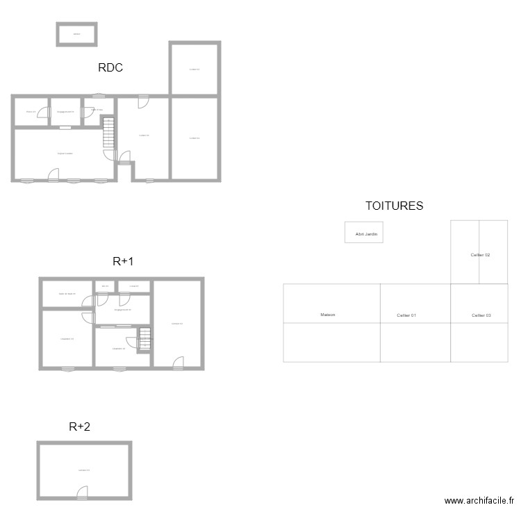 350600698. Plan de 17 pièces et 208 m2