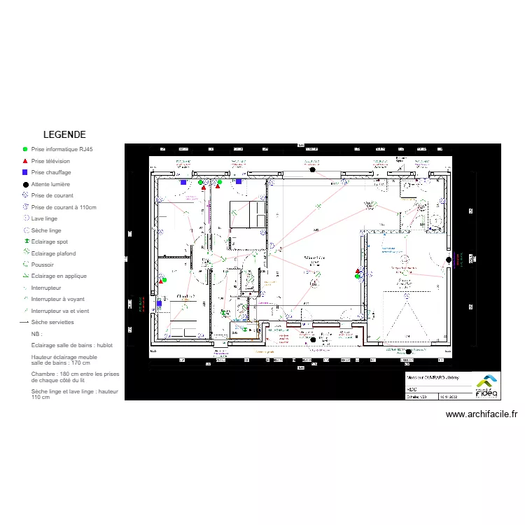 OUVRARD. Plan de 