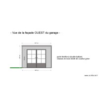 Vue façade OUEST garage