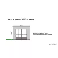 Vue fa&ccedil;ade OUEST garage