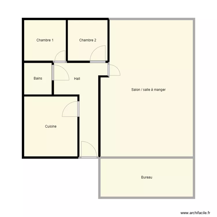 Plan appartement Christiane Schmutz. Plan de 
