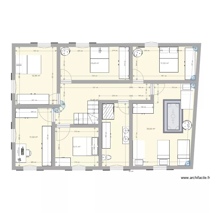Baptiste 1er étage St ARCONS . Plan de Baptiste 1er étage St ARCONS . Plan de
