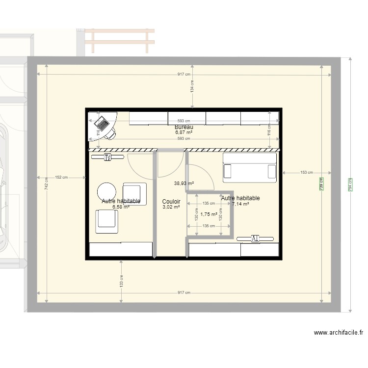 Rudy V6 etg v2. Plan de 20 pièces et 204 m2