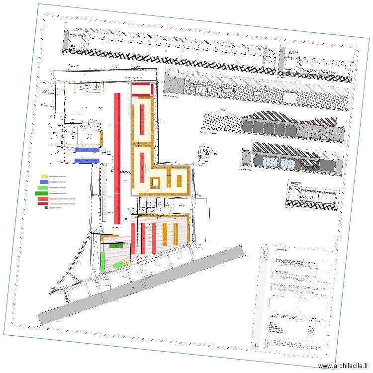 Projet Chasal. Plan de 2 pièces et 263 m2