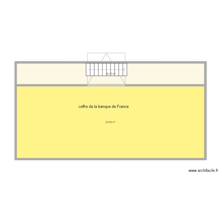 Banque nationale . Plan de 10 pièces et 216 m2