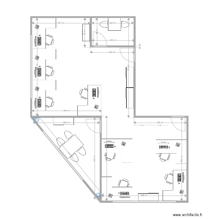 Bureaux ICARE Var5. Plan de 0 pièce et 0 m2