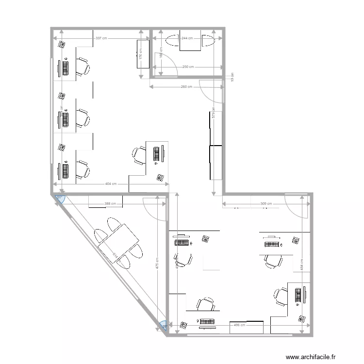 Bureaux ICARE Var5. Plan de 
