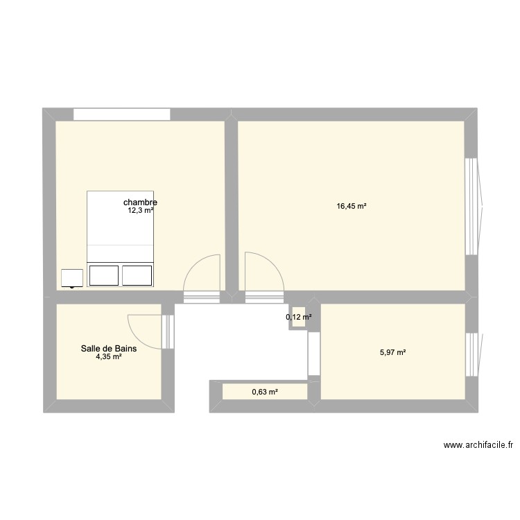 appart. Plan de 0 pièce et 0 m2
