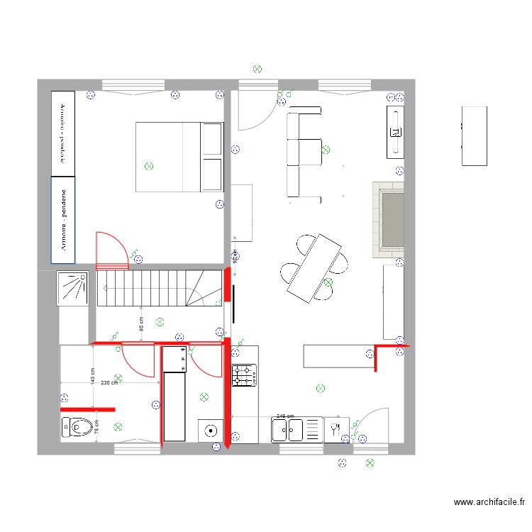 RION ELECTRICITE RDC. Plan de 0 pièce et 0 m2