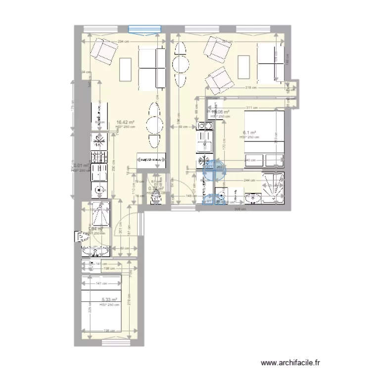 st denis 2 studios 5. Plan de st denis 2 studios 5. Plan de