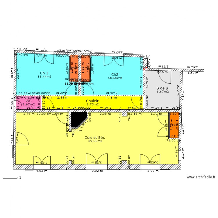 Projet  partie Est//Sud-Est( definitif ). Plan de 0 pièce et 0 m2