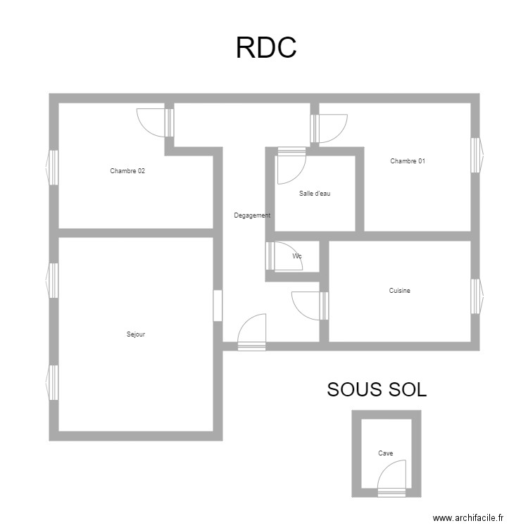 350601428. Plan de 8 pièces et 86 m2