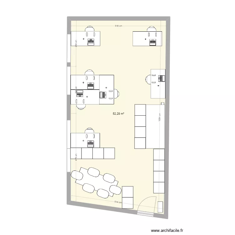 BUREAU 07 23 V4. Plan de 