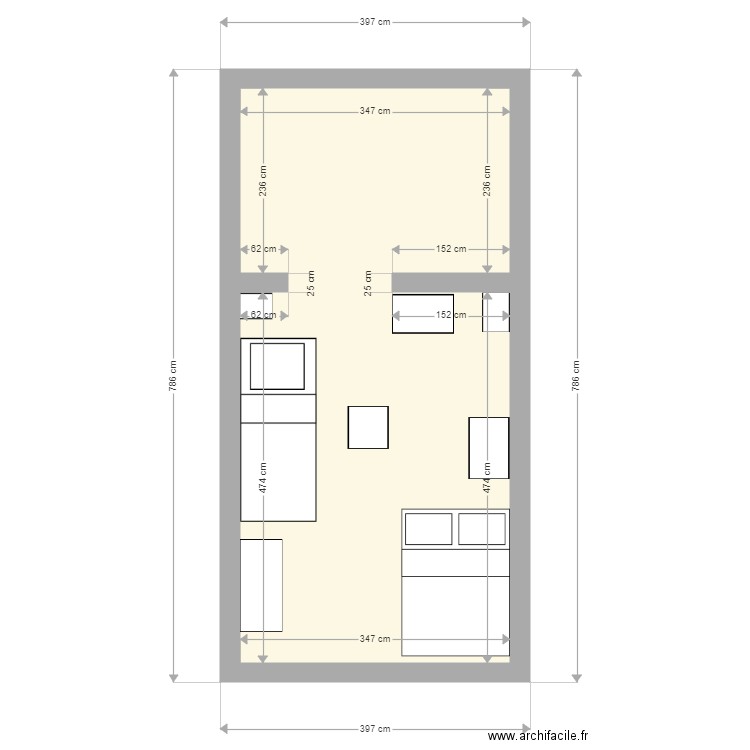 appart. Plan de 0 pièce et 0 m2