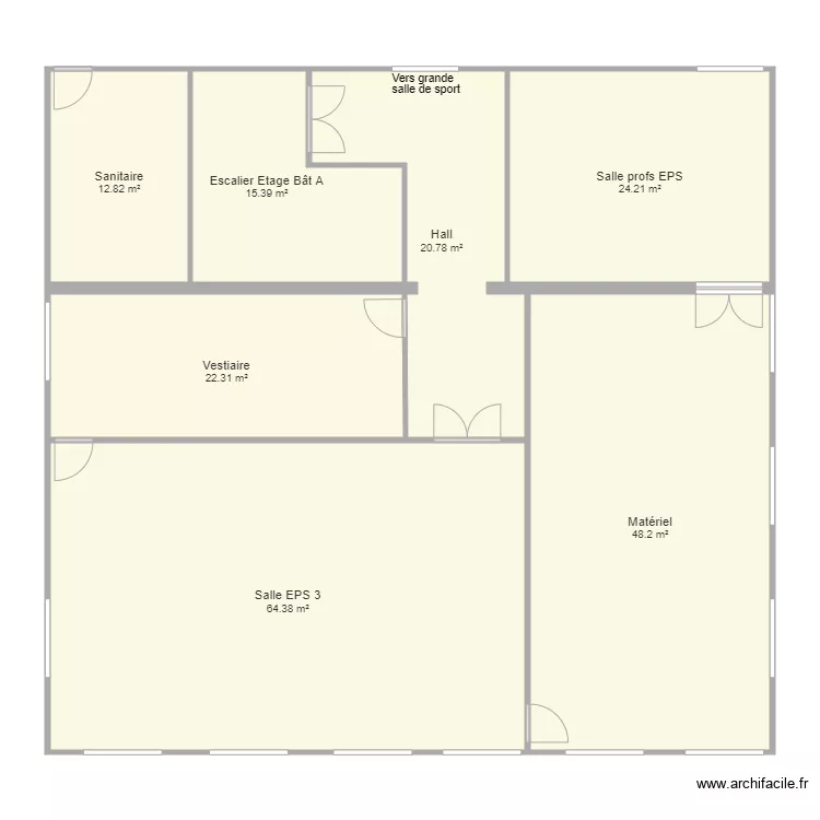 Plan Vestiaire EPS 27102023. Plan de 