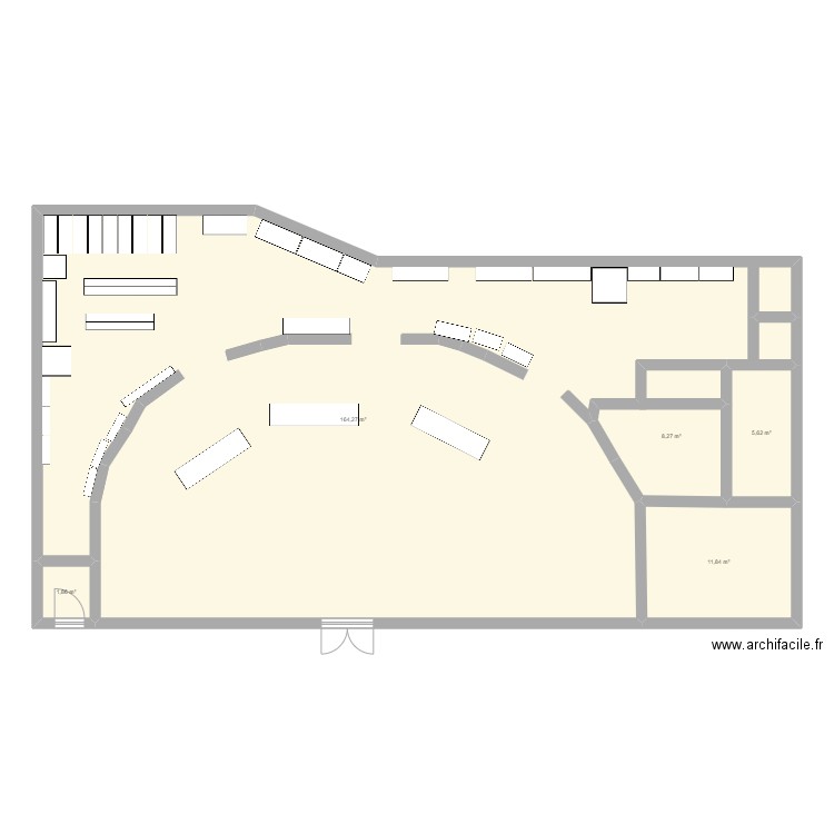 trn . Plan de 5 pièces et 192 m2