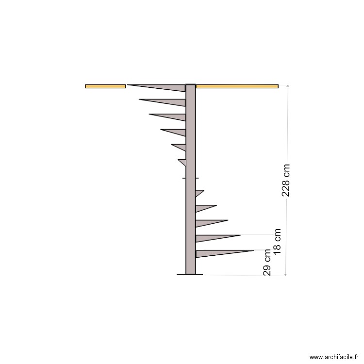 escalier mezzanine. Plan de 0 pièce et 0 m2