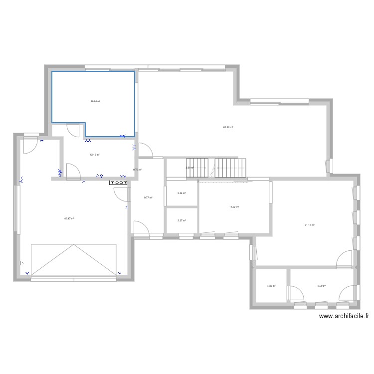 Marienthalstrasse. Plan de 0 pièce et 0 m2