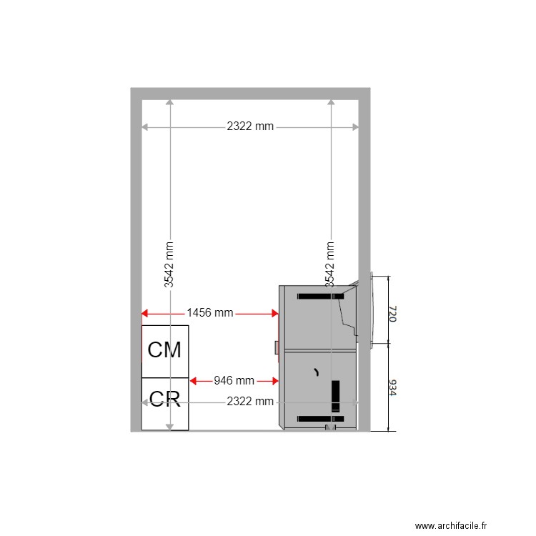 COUPE EXISTANT AIX EN PROVENCE OUEST 328EF. Plan de 0 pièce et 0 m2