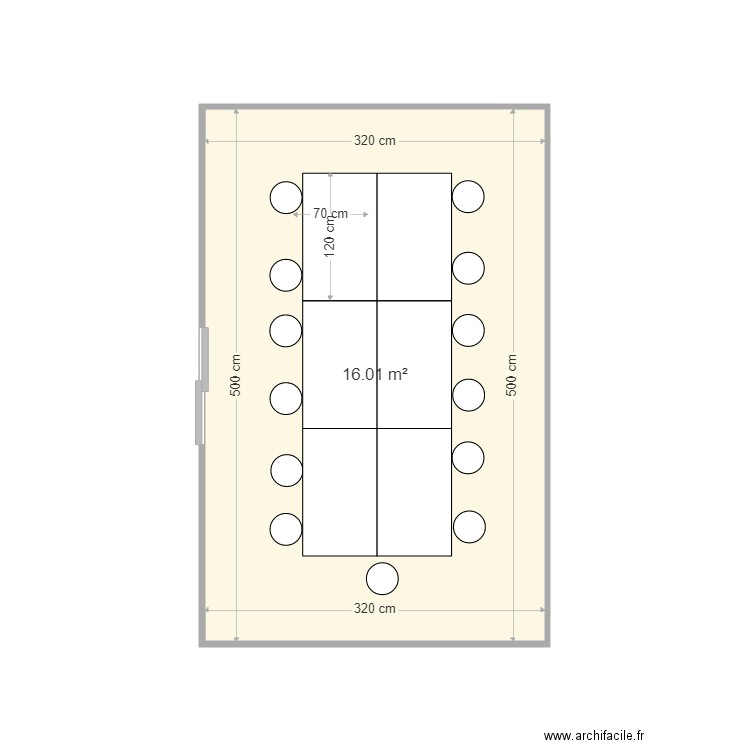 salle A02 Arcueil 12 places . Plan de 0 pièce et 0 m2