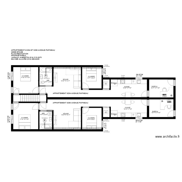 5284 5286 Papineau Renovation vF Permis. Plan de 0 pièce et 0 m2