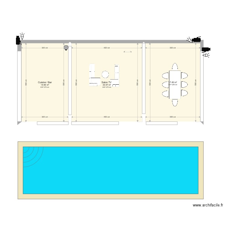 PLAN CONSTRUCTION 1 BOIS CONCEPT 11mx5m. Plan de 0 pièce et 0 m2