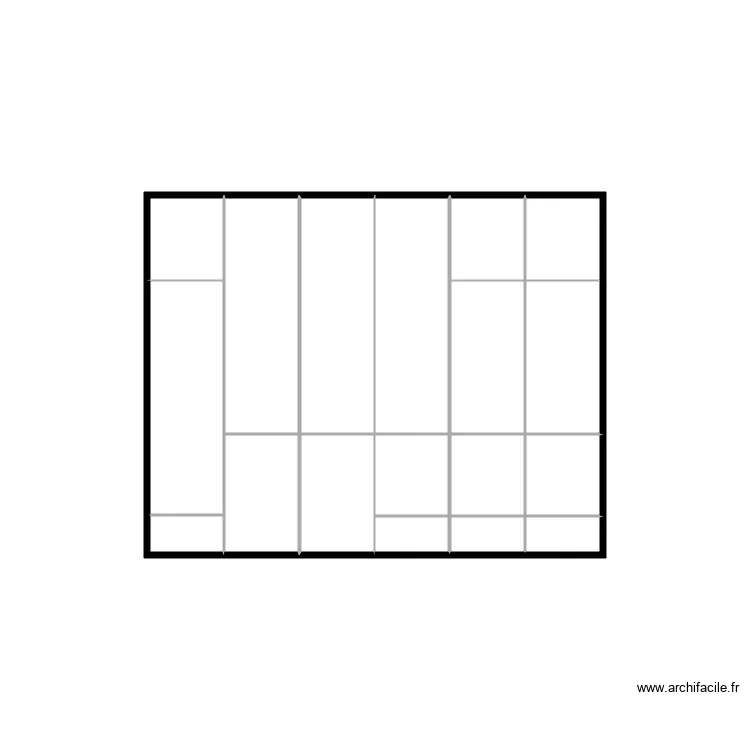 Placard entrée. Plan de Placard entrée. Plan de